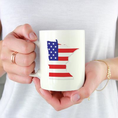 Minnesota US Flag Ceramic Mug Image 1