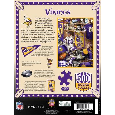Minnesota Vikings - Locker Room 500 Piece Jigsaw Puzzle Image 3