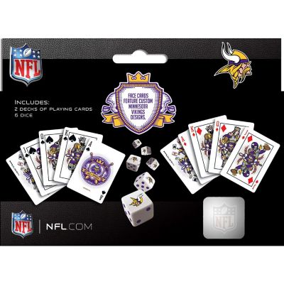 Minnesota Vikings NFL 2-Pack Playing cards & Dice set Image 3