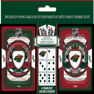 Minnesota Wild NHL 2-Pack Playing cards &amp; Dice set Image 1