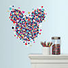 Minnie Mouse Heart Confetti Decals with Glitter Image 1