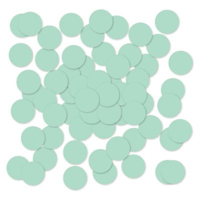 Mint Green Confetti 180-Pack Image 1