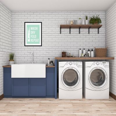 Mint Green Laundry Wash Dry Fold 8.5x11 Image 1