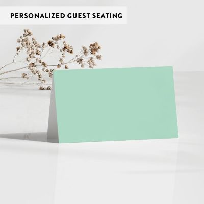 Mint Green Table Tent Place Cards 20-Pack Image 2