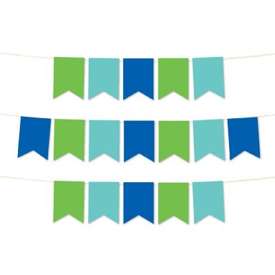 Mint Peach Baptism Pennant - 4 x 5.5 Inch Image 1