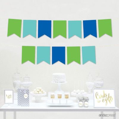Mint Peach Baptism Pennant - 4 x 5.5 Inch Image 1