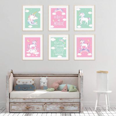 Mint Pink Unicorn Magic 6Pk 8.5x11in Image 2