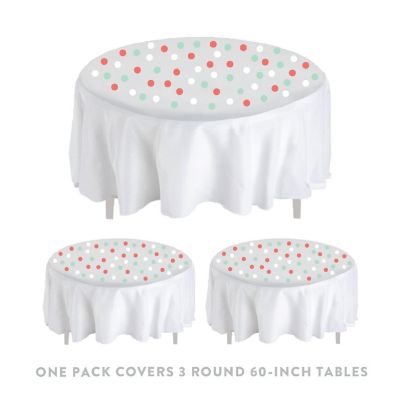 Mint White Coral Confetti 180-Pack Image 3