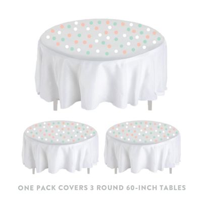 Mint White Peach Confetti 180-Pack Image 3