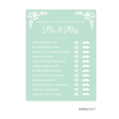 MintFloral HeSaidSheSaid Game 20pk Image 1