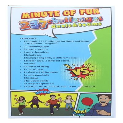 Minute of Fun Party Game  237 1-Minute Challenges Image 1