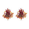 MiPropered Fall Foliage Bush (Set Of 2) 17"H Polyester Image 2