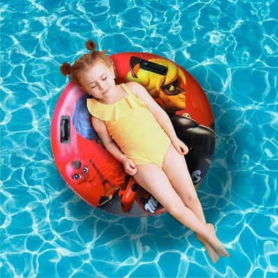 Miraculous Ladybug  Cat Noir Ring Float Pool Raft Inflatable Tube 30" Mighty Mojo Image 3
