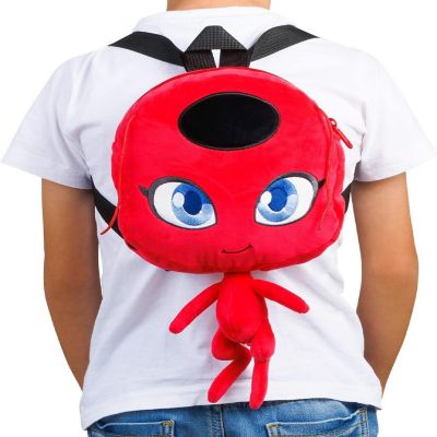 Miraculous Ladybug Tikki Plush Backpack 12" TV Show Character Embroidered PMI International Image 1