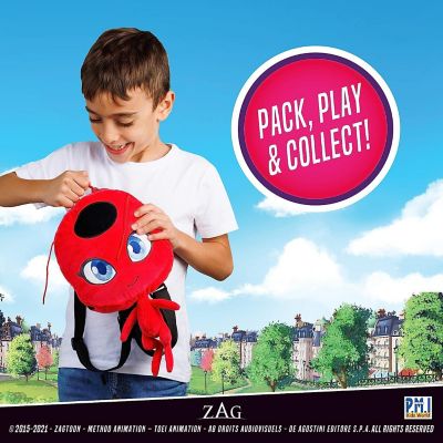 Miraculous Ladybug Tikki Plush Backpack 12" TV Show Character Embroidered PMI International Image 3