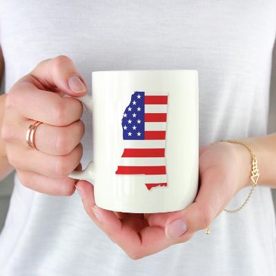 Mississippi US Flag Ceramic Mug Image 1