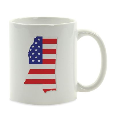 Mississippi US Flag Ceramic Mug Image 1