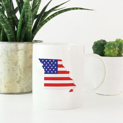 Missouri US Flag Ceramic Mug Image 1