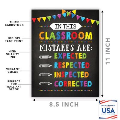 Mistakes Are Expected 8.5x11in 1-Pack Image 1