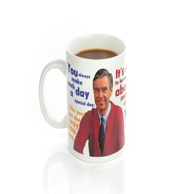 Mister Rogers Sweater Changing Mug  Sweater Changes With Heat  Holds 16 Ounces Image 1