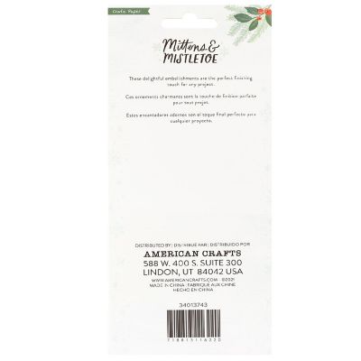 Mittens &amp; Mistletoe Tassels 4/Pkg-W/Charms Image 1