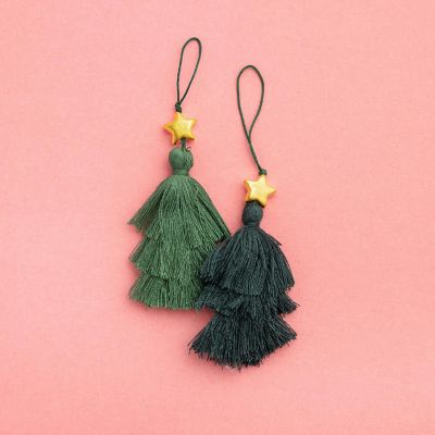 Mittens &amp; Mistletoe Tassels 4/Pkg-W/Charms Image 3