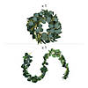 Mixed Green Wreath & Garland Kit - 2 Pc. Image 1