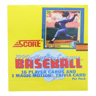 MLB 1990 Score Baseball Card Box  36 Packs Image 1