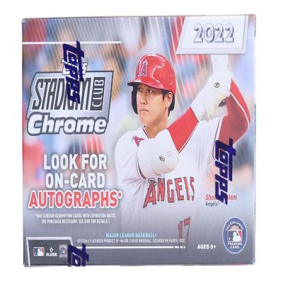 MLB 2022 Topps Stadium Club Chrome Updates Value Box  4 Base Packs Per Box Image 1