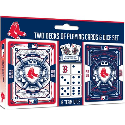 MLB Boston Red Sox 2-Pack Playing cards & Dice set Image 1