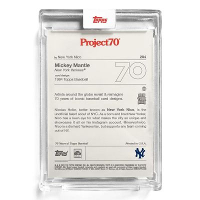 MLB Topps Project70 Card 284  1984 Mickey Mantle by New York Nico Image 1