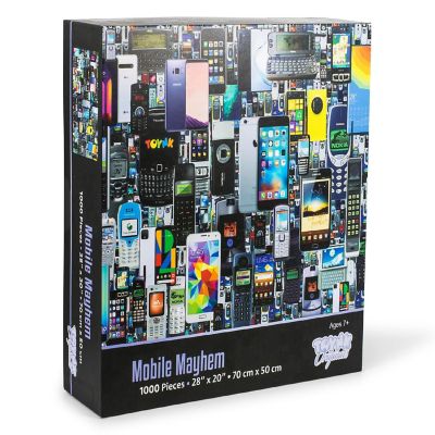 Mobile Mayhem Cell Phone Collage Puzzle  1000 Piece Jigsaw Puzzle Image 1