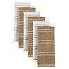 Mocha Ribbed Terry Dishtowel (Set Of 6) Image 3