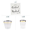 Mocktail Sign & Drinkware Kit - 45 Pc. Image 1