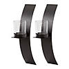 Mod-Art Candle Wall Sconce (Set Of 2) 8" Tall Image 1