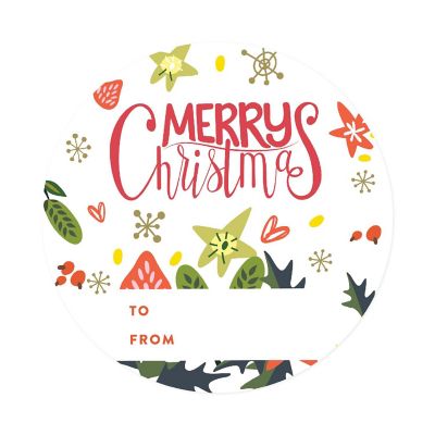 Modern Christmas Holiday To/From Labels Image 3