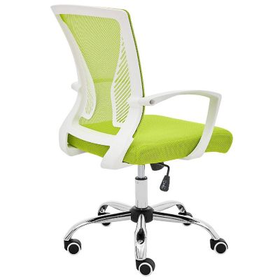 Modern Home Zuna Mid-Back Office Chair - White/Lime Image 3