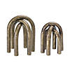 Modern Metal Arches Sculpture (Set Of 2) 5"H, 6"H Iron Image 1