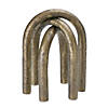 Modern Metal Arches Sculpture (Set Of 2) 5"H, 6"H Iron Image 1