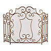 Modern Scroll Fireplace Screen 27X10.5X31.5" Image 1
