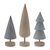 Modern Tabletop Pine Tree (Set Of 6) 12.75"H, 14"H, 17.25"H Resin Image 1