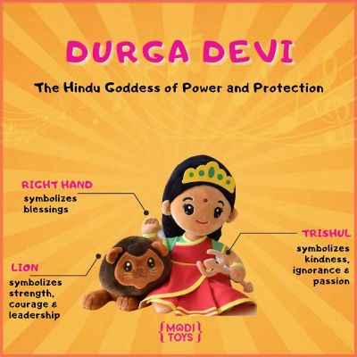 Modi Toys Durga Devi Mini Plush - 7" Image 2