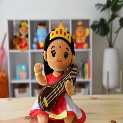 Modi Toys Saraswati Devi Medium Plush - 11" Image 1