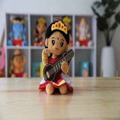 Modi Toys Saraswati Devi Mini Plush - 7" Image 1