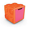 Modular Toy Storage Box: Orange/Pink Image 1