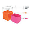 Modular Toy Storage Box: Orange/Pink Image 1