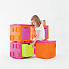 Modular Toy Storage Box: Orange/Pink Image 3