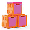 Modular Toy Storage Box: Orange/Pink Image 4