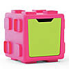 Modular Toy Storage Box: Pink/Lime Image 1