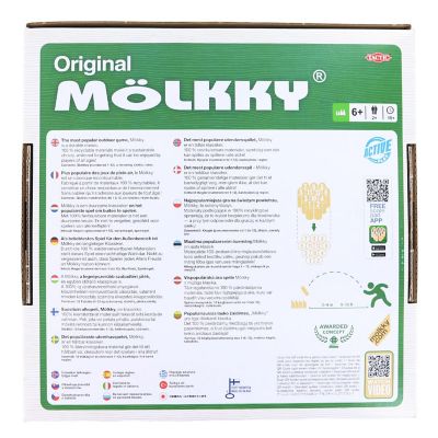 Molkky Outdoor Wooden Pin & Skittles Game  For 2+ Players Image 1